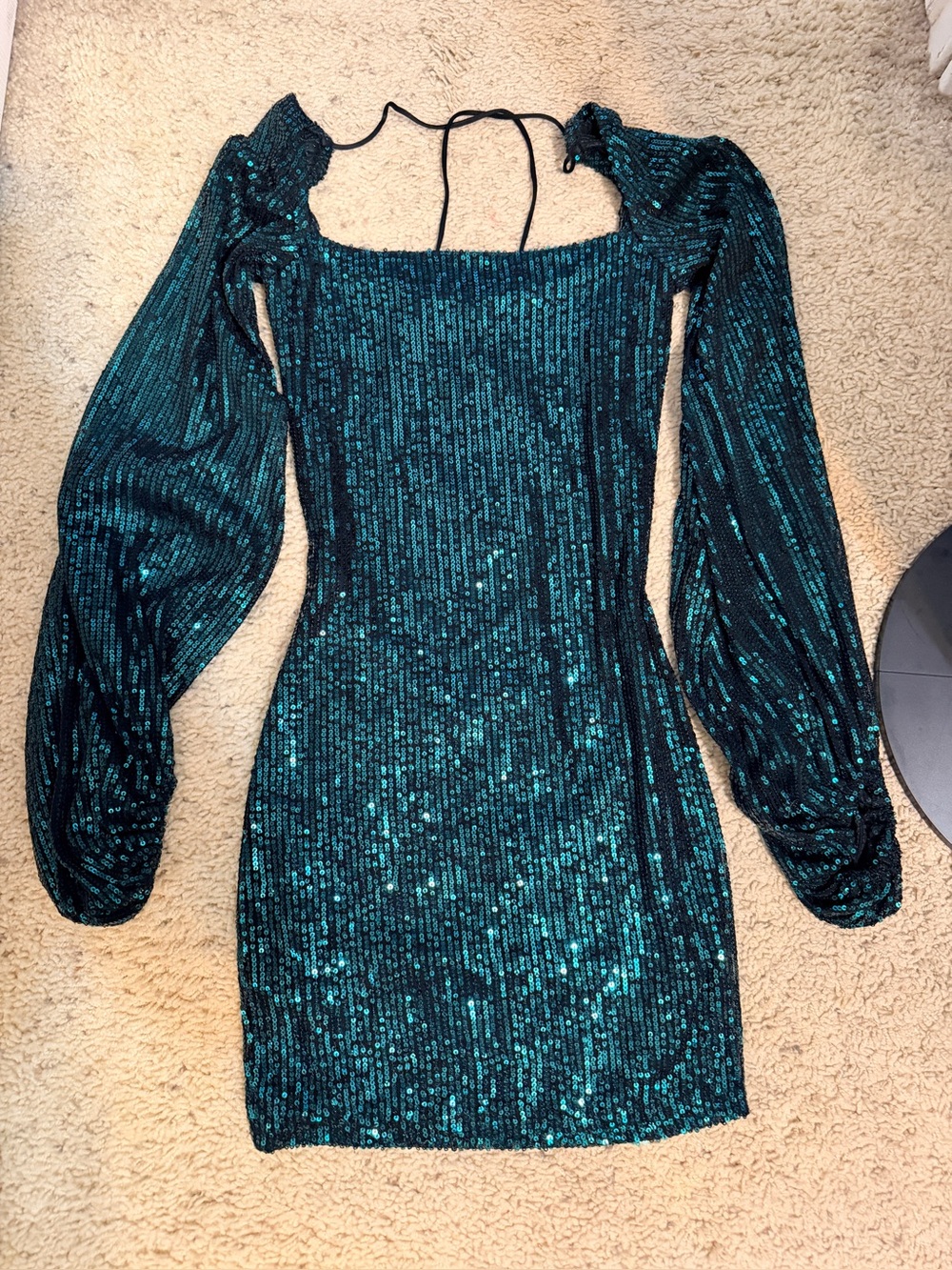 Lucy in The Sky Emerald Green Sequin Dress Size XS
